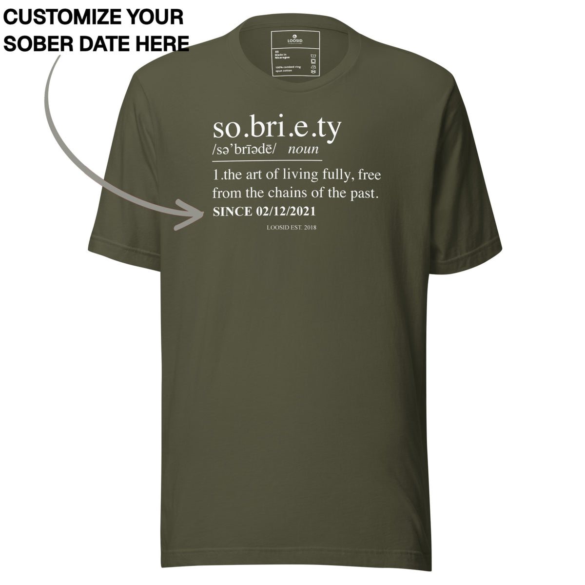 Sober T Shirt | Men's Sobriety Definition