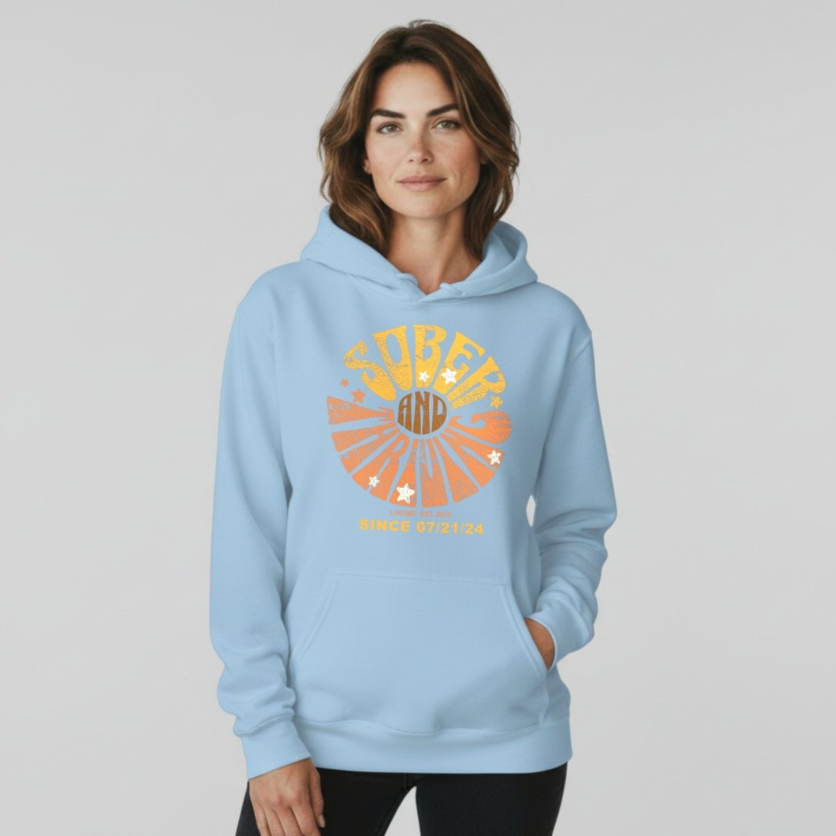 Sober & Thriving Women's Personalized Hoodie