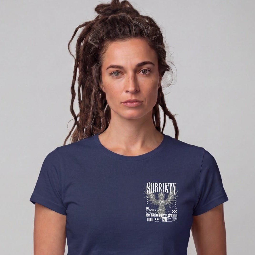 Sober T Shirt | Women's Phoenix Sobriety Reborn Limited-Edition