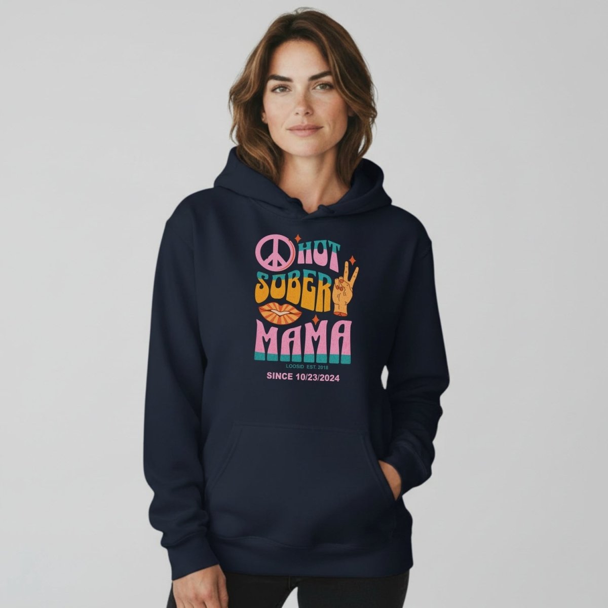 Hot Sober Mama Personalized Hoodie