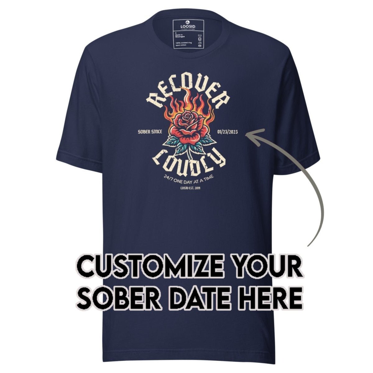 Sober T Shirt | Men's Recover Loudly