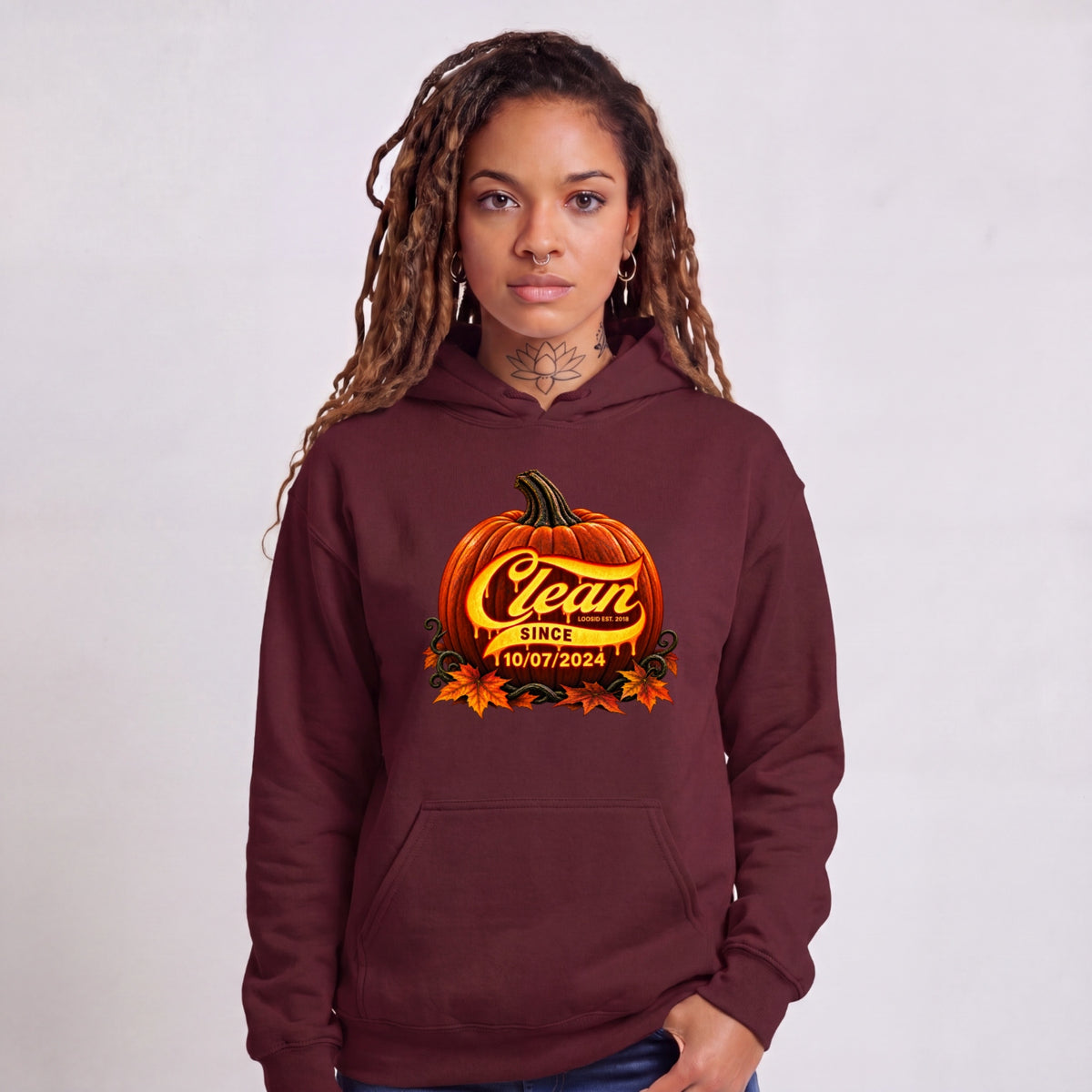 Recovery Hoodie | Women's Clean Since Pumpkin