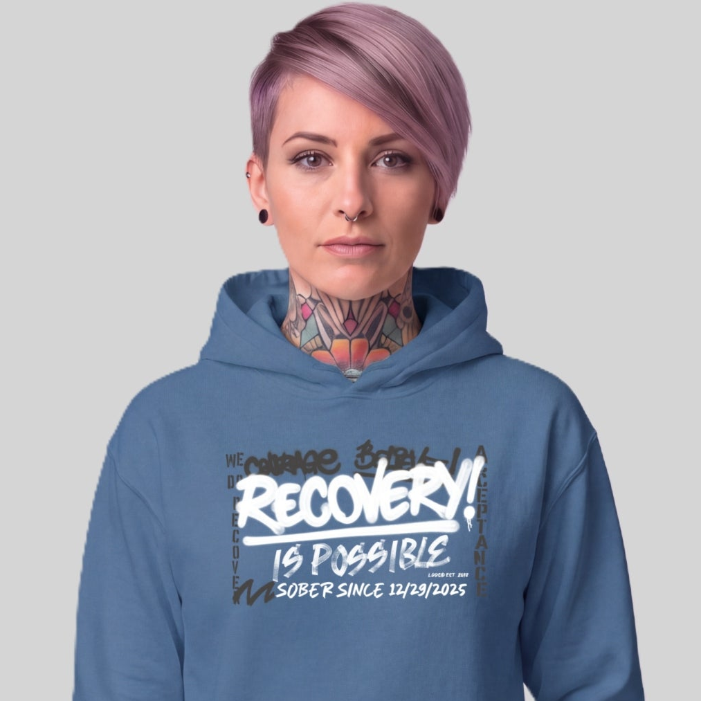 Recovery Hoodie | Women's Personalized Recovery Is Possible Hoodie