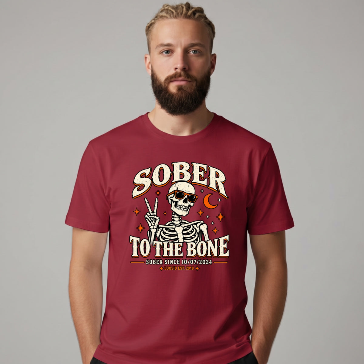 Sober T Shirt | Men's Sober To The Bone