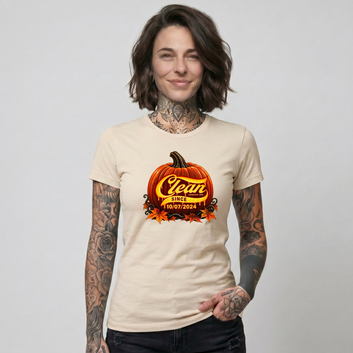 Clean T Shirt | Women's Clean Since Pumpkin