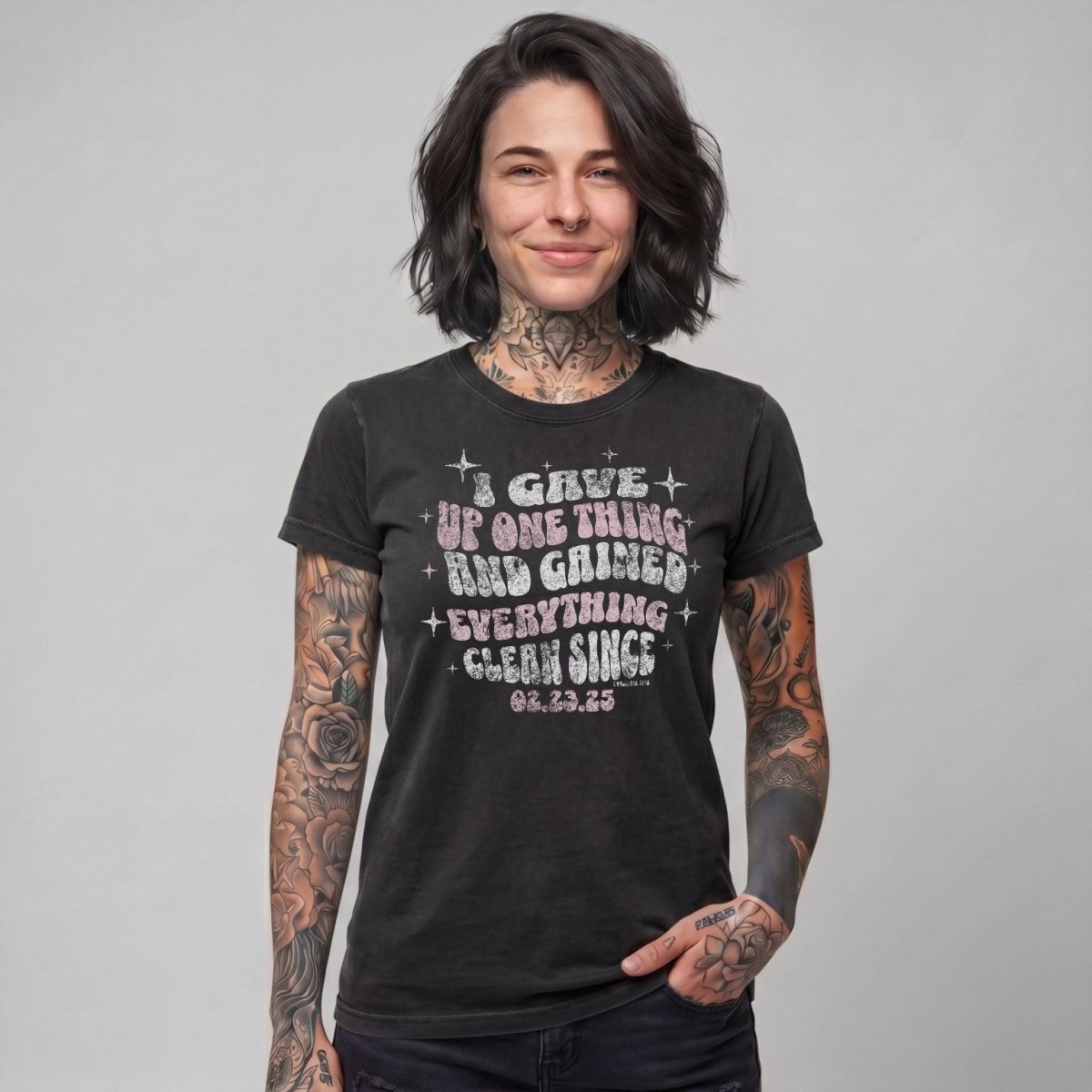 I Gave Up One Thing Women garment-dyed heavyweight T-Shirt