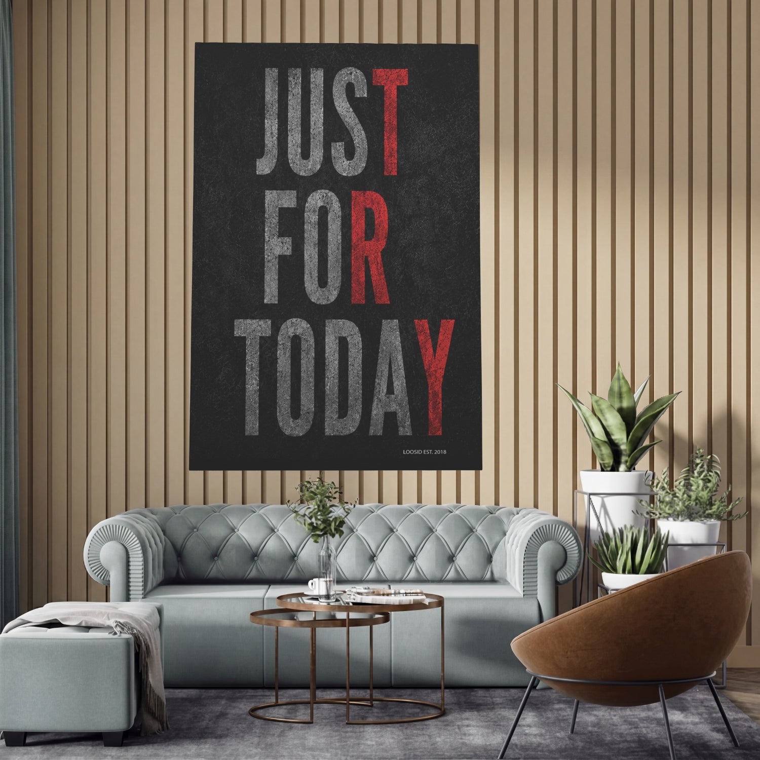 Sobriety Art | Just For Today Canvas Wall Art