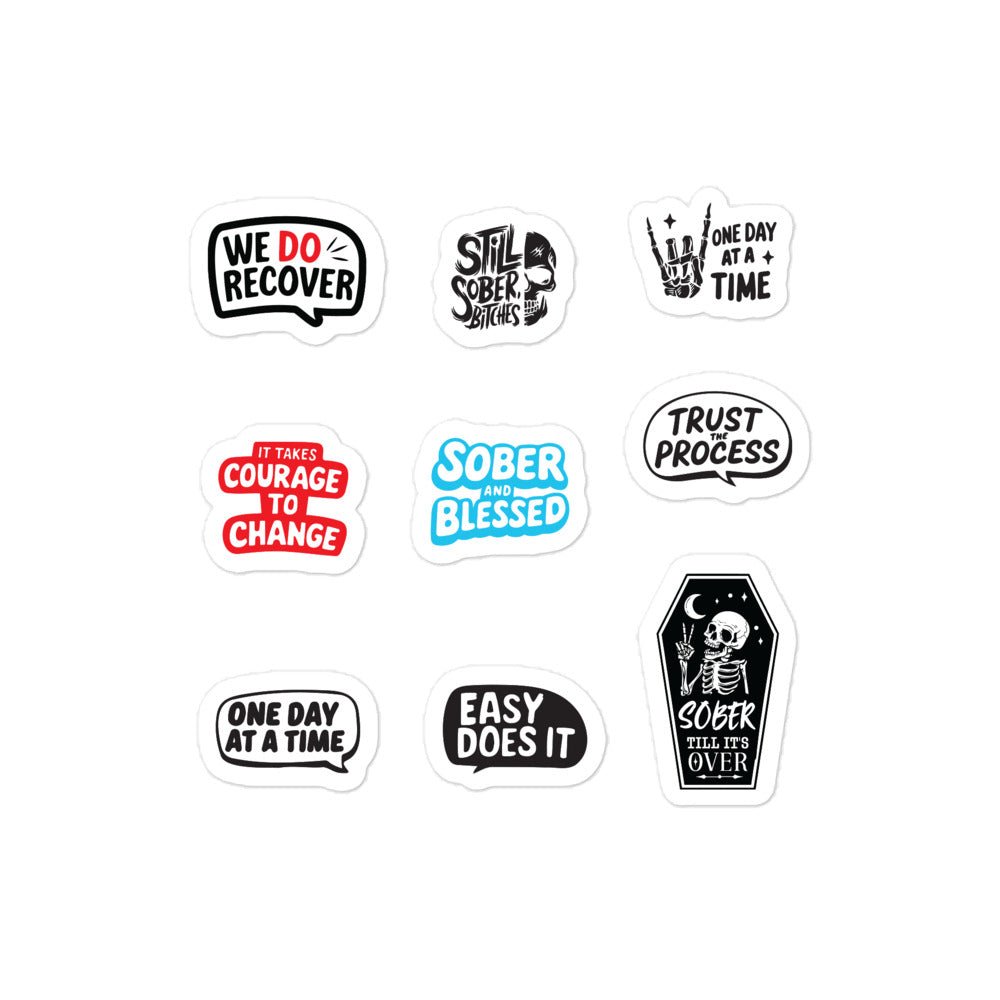 sober stickers pack
