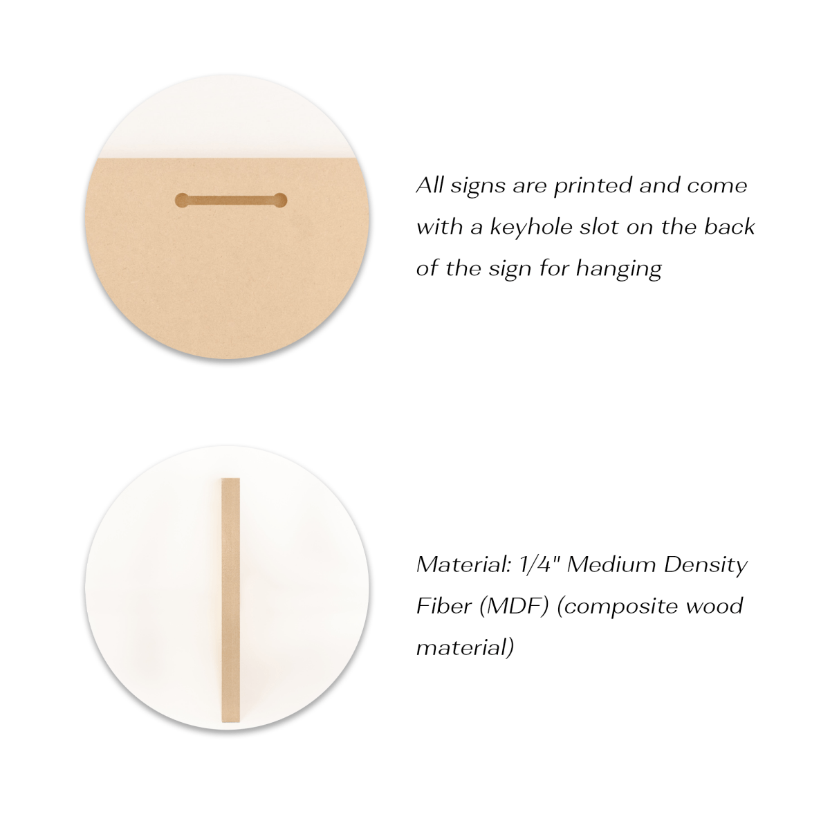 One Day At A Time Printed Composite Brown Wood Sign