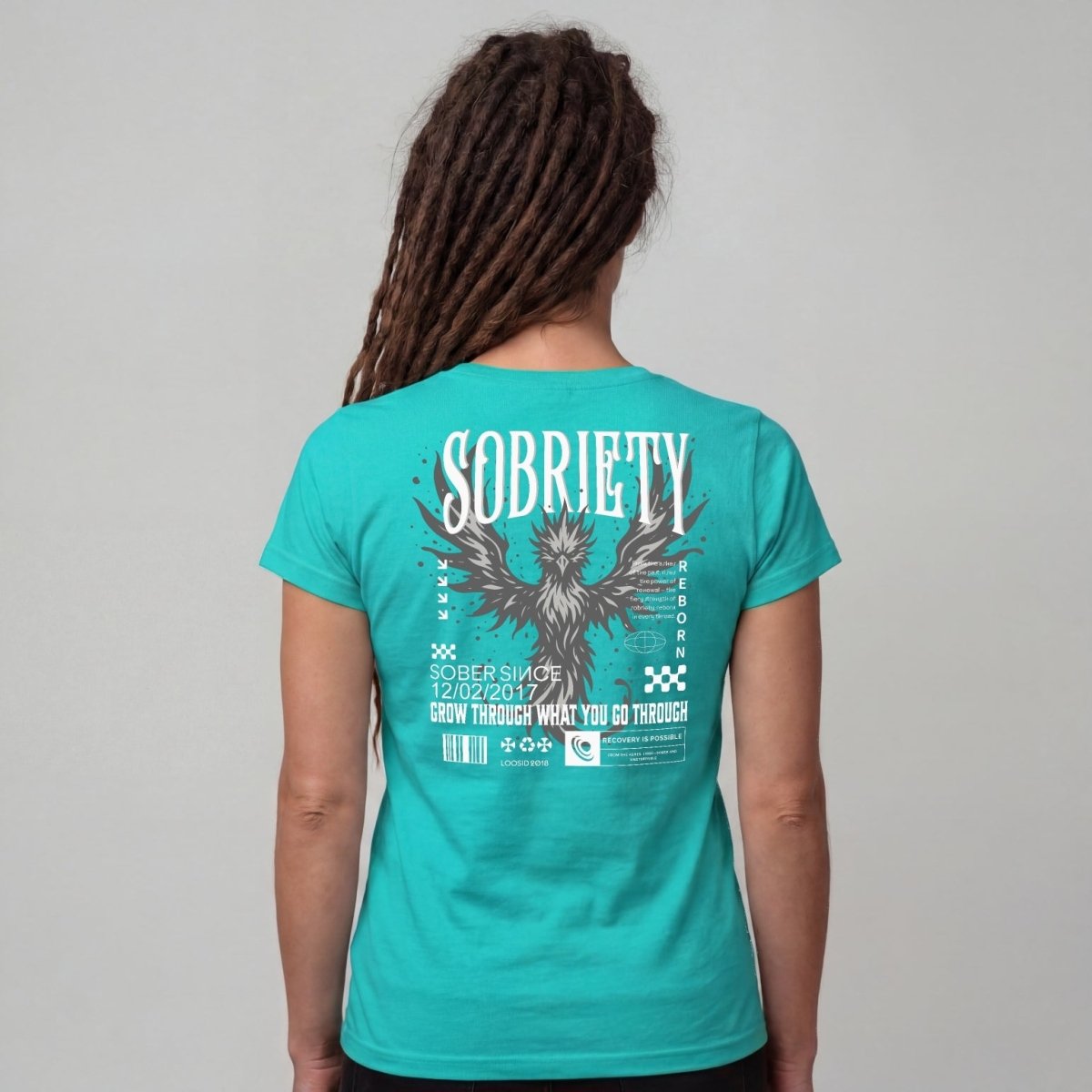 Sober T Shirt | Women's Phoenix Sobriety Reborn Limited-Edition