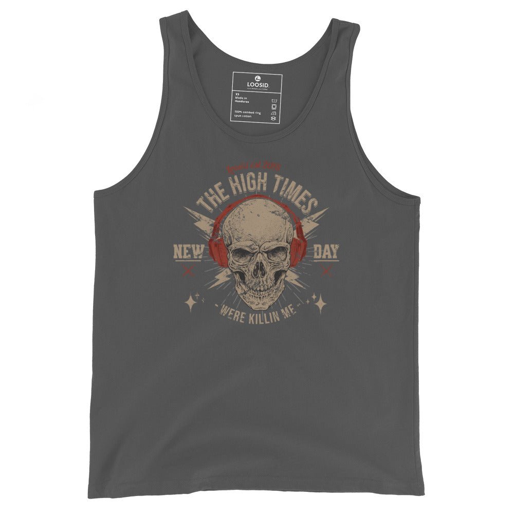 High Times Were killing Me Sober Tank Top graphic detail (view 4)