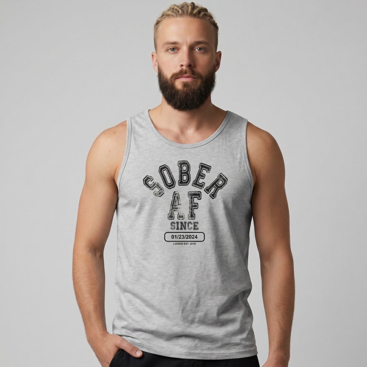 Sober AF Sober Tank Top side view (view 16)