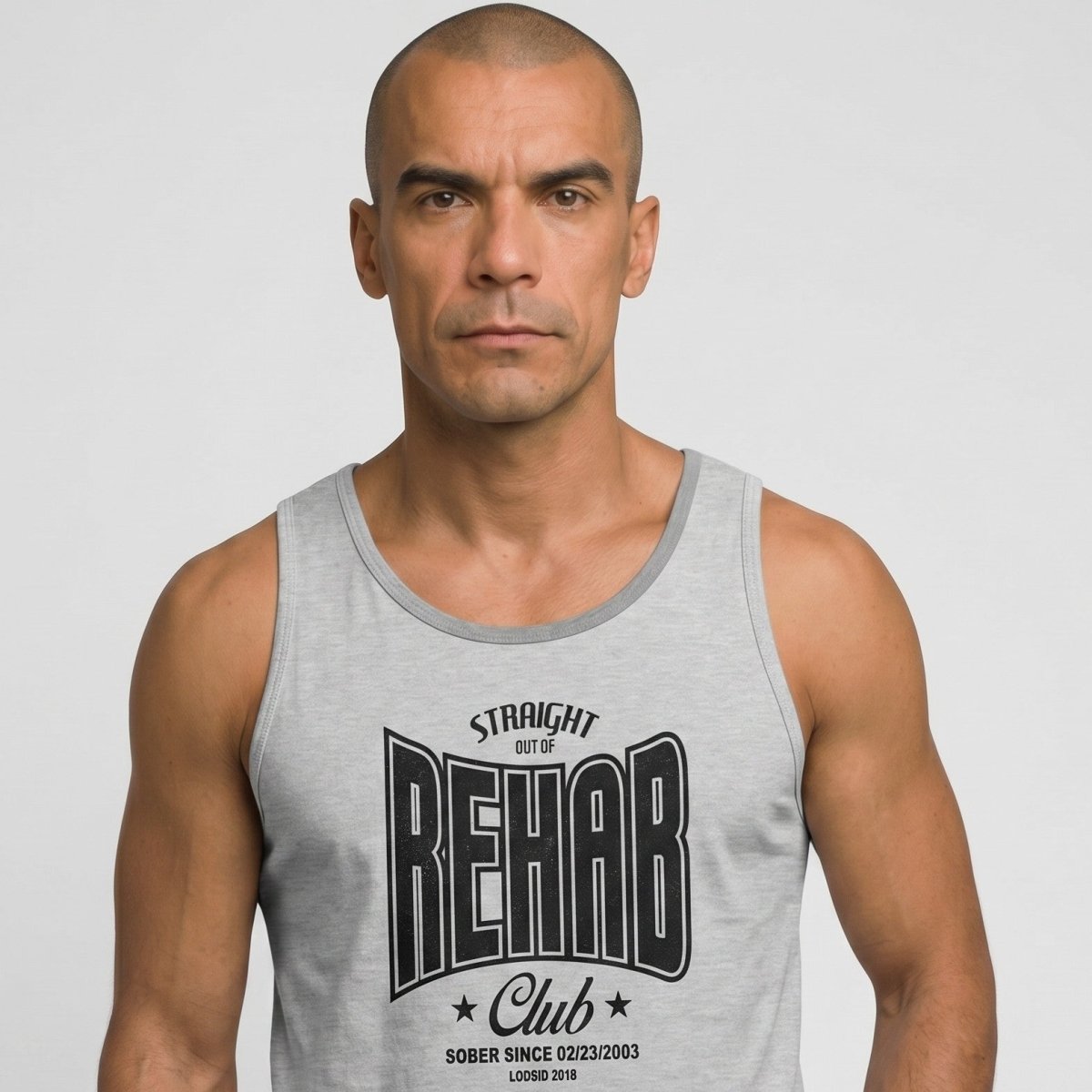 Rehab Men's Tank Top with Personalized Date