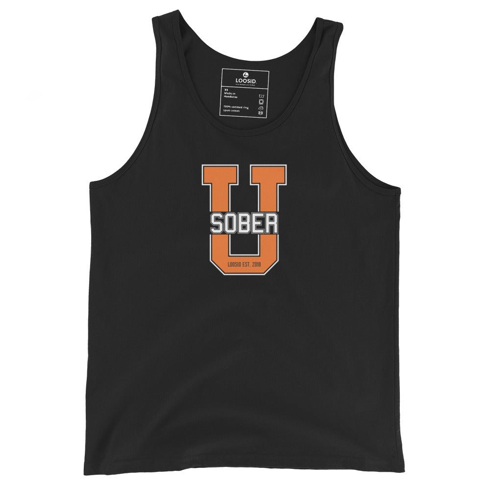 Big U Sober Sober Tank Top lifestyle view (view 5)