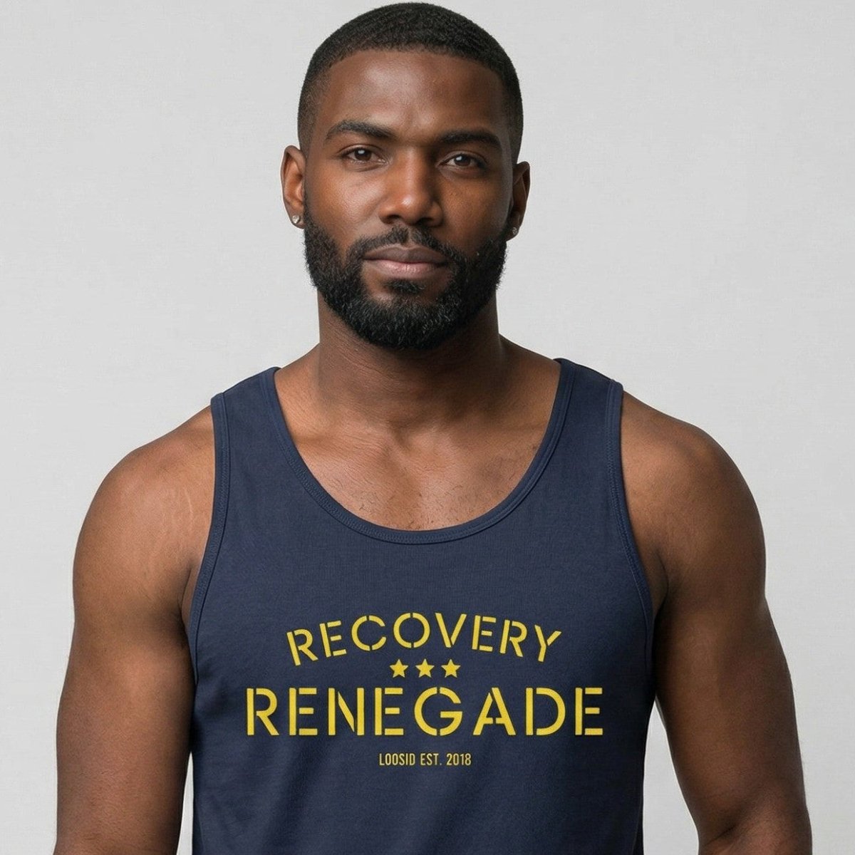Loosid Recovery Renegade Sober Tank Top featuring the design