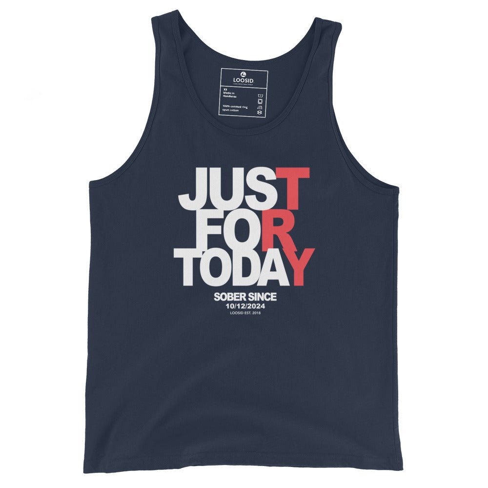 Just For Today Sober Tank Top graphic detail (view 14)