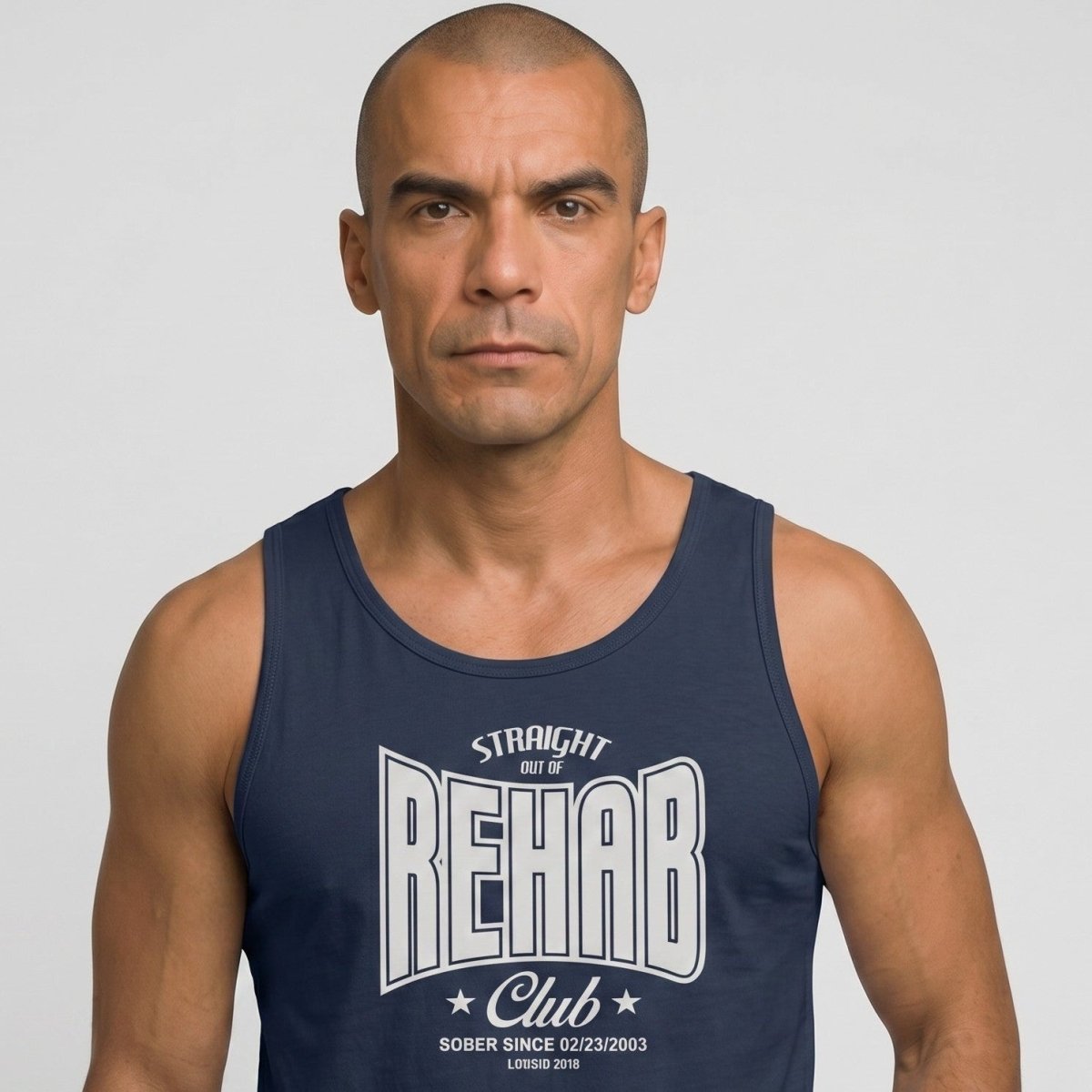 Rehab Men's Tank Top with Personalized Date