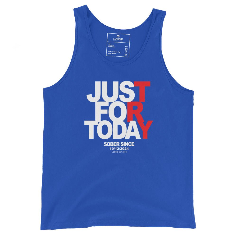 Just For Today Sober Tank Top lifestyle view (view 5)
