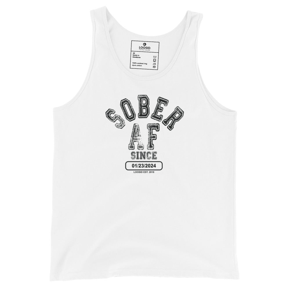 Sober AF Sober Tank Top back view (view 17)