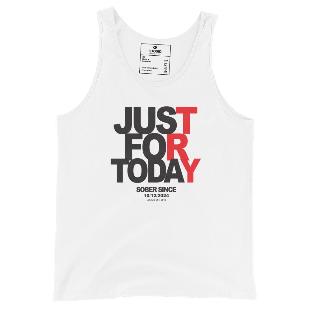 Just For Today Sober Tank Top featuring the design (view 11)