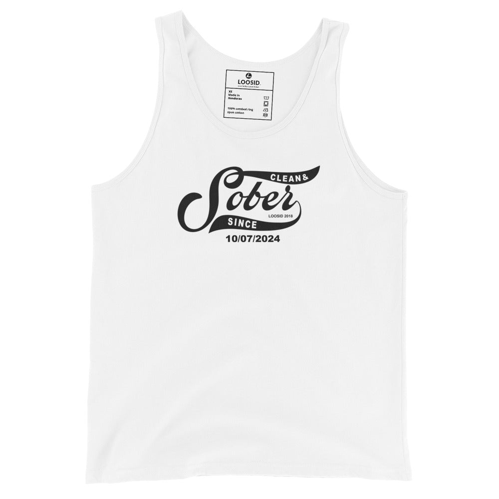 Sober Since Sober Tank Top back view (view 17)