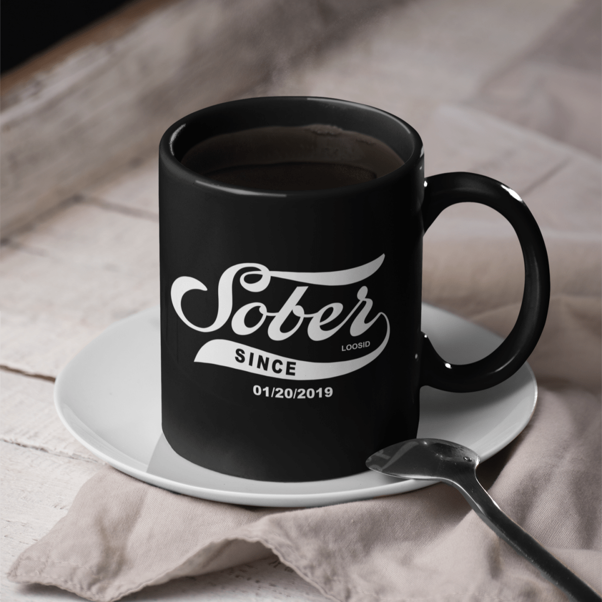 minimalist sober coffee mug design