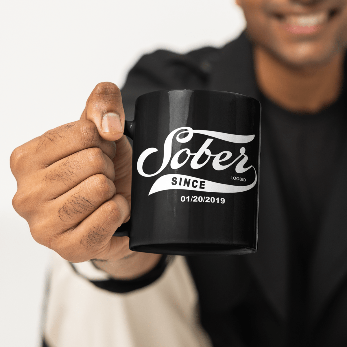 Sober Since Coffee Mug w/ Personalized Sobriety Date