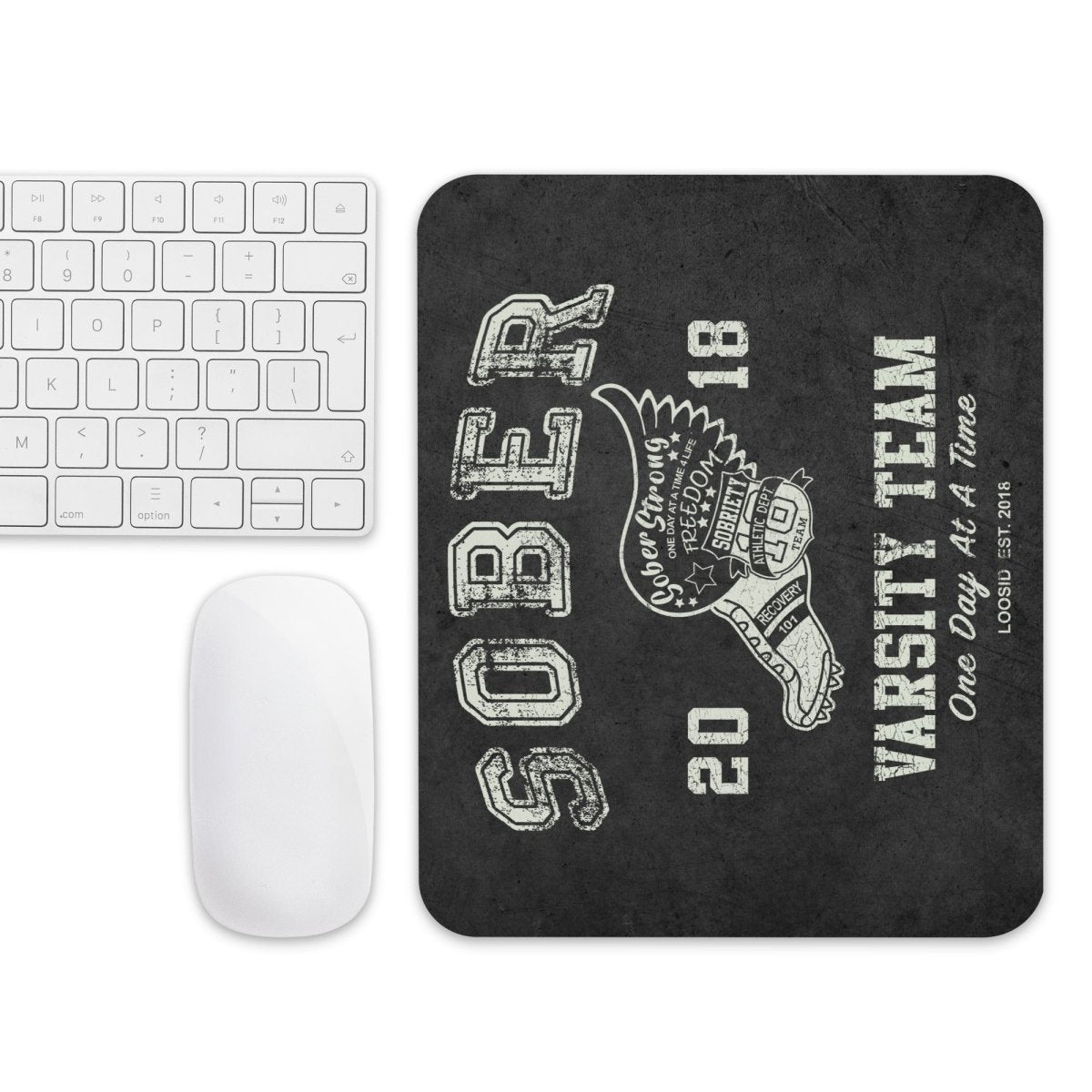 Sober Varsity Mouse Pad