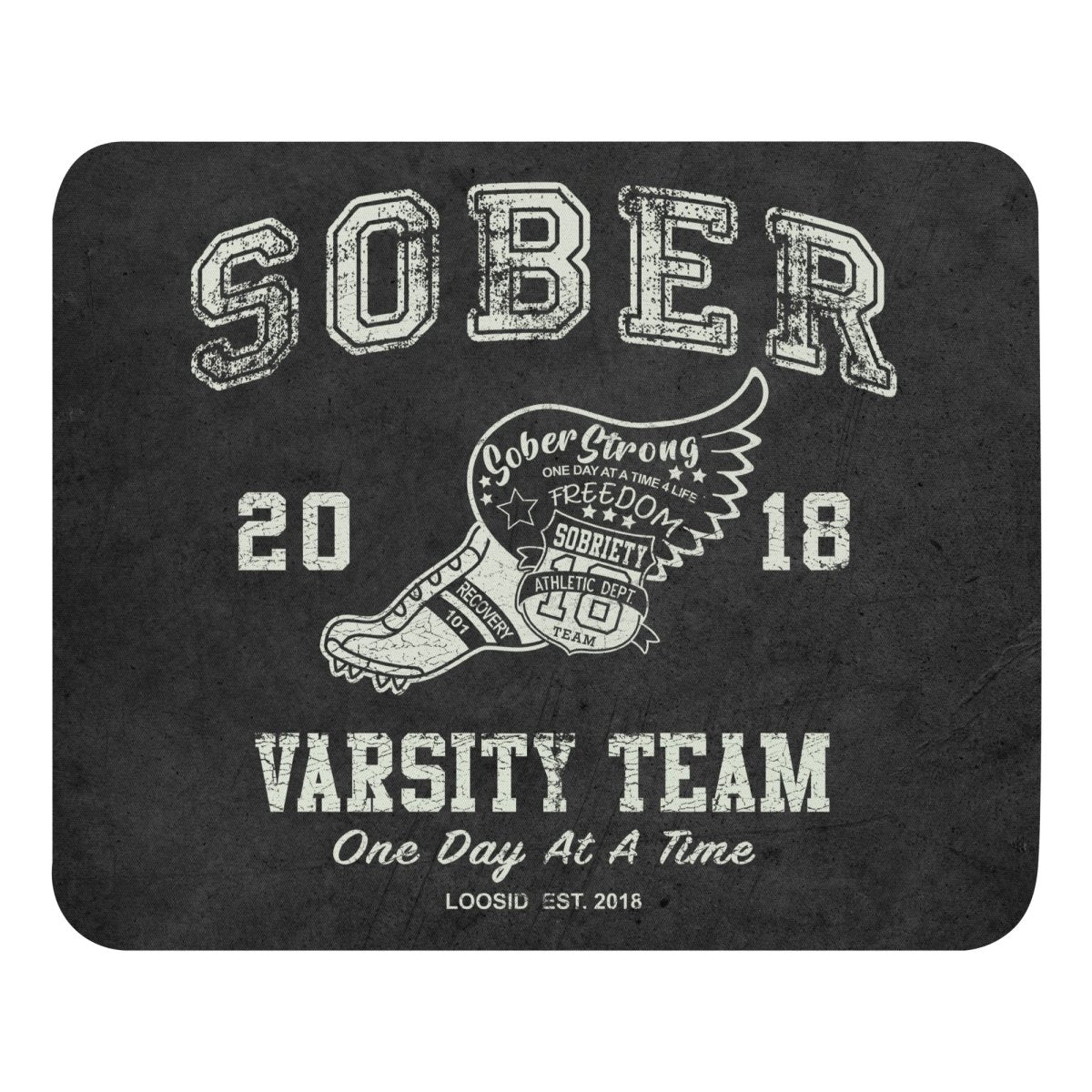 Sober Varsity Mouse Pad