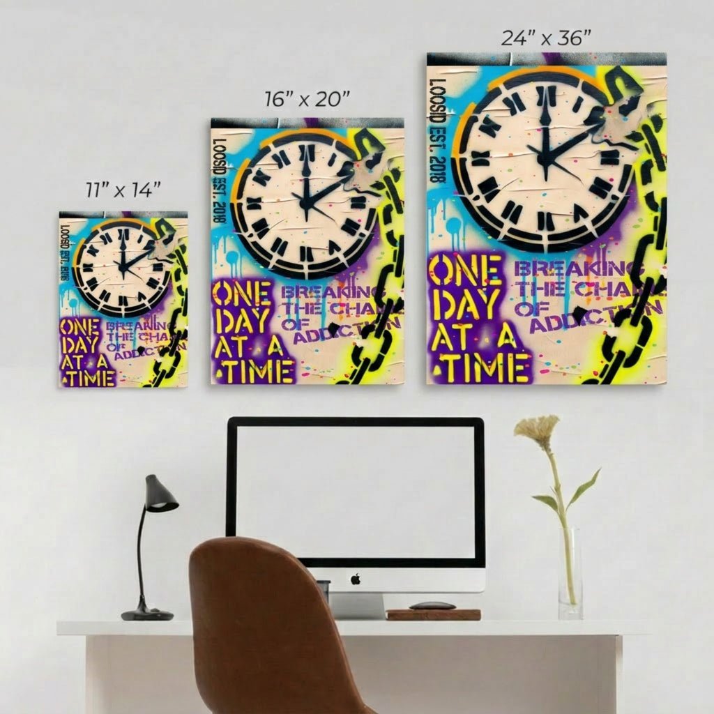 One Day at a Time Inspirational Poster