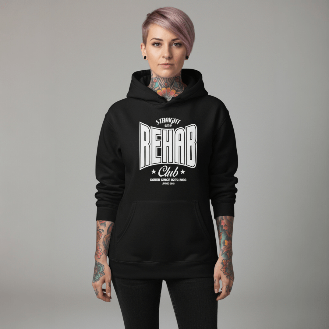 Recovery Hoodie | Rehab Unisex Hoodie with Personalized Date