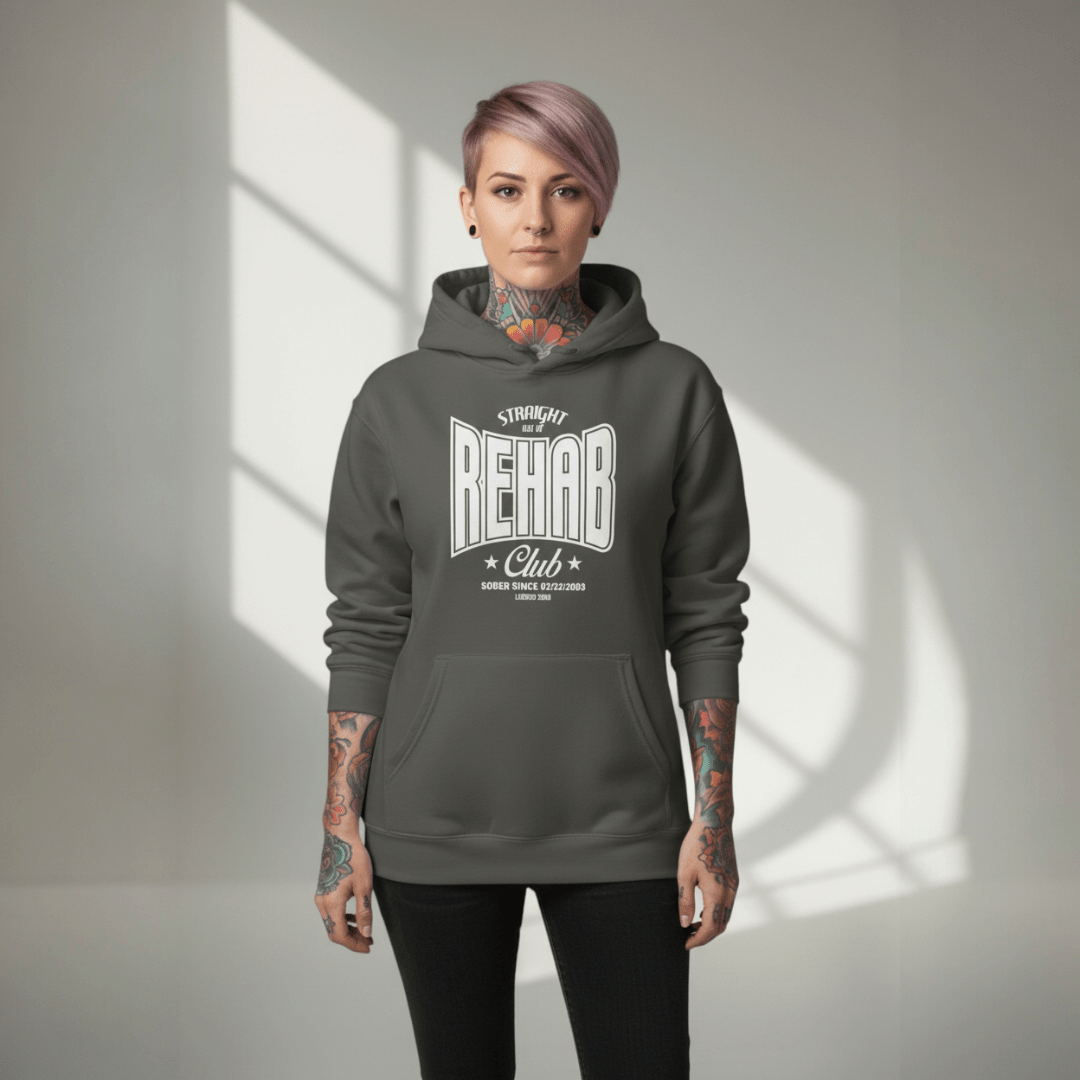 Recovery Hoodie | Rehab Unisex Hoodie with Personalized Date