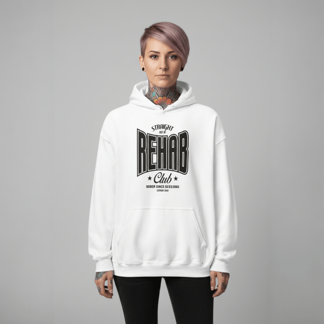 Recovery Hoodie | Rehab Unisex Hoodie with Personalized Date