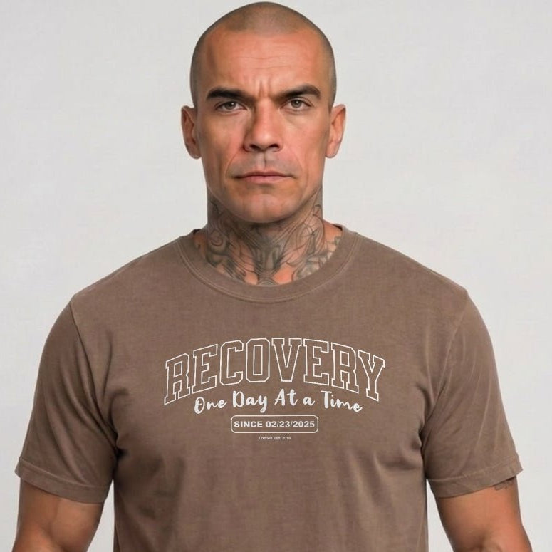 Recovery Looks Good On You Unisex garment-dyed heavyweight Sober T Shirt