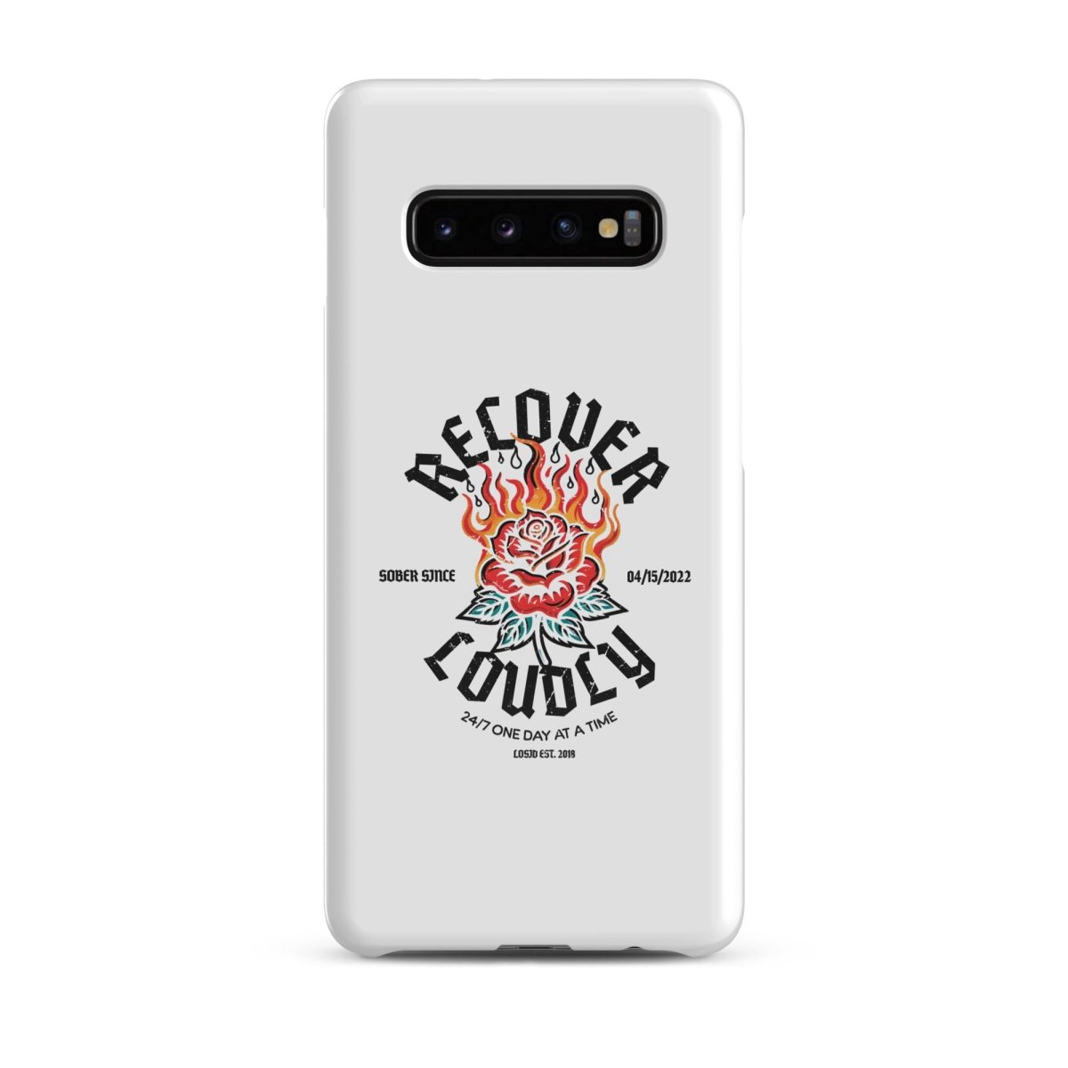 Recover Loudly Snap Recovery Phone Case graphic detail (view 4)