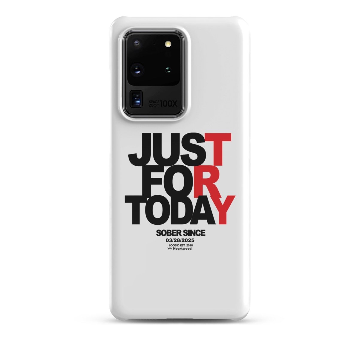 Just For Today Snap Recovery Phone Case back view (view 7)