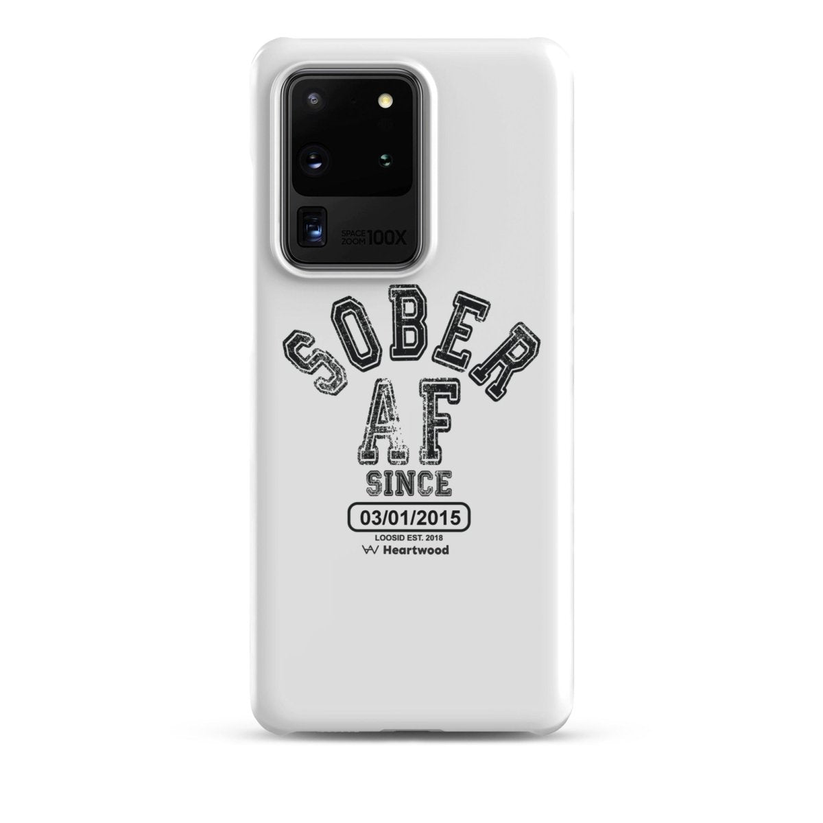 Sober AF Snap Recovery Phone Case back view (view 7)