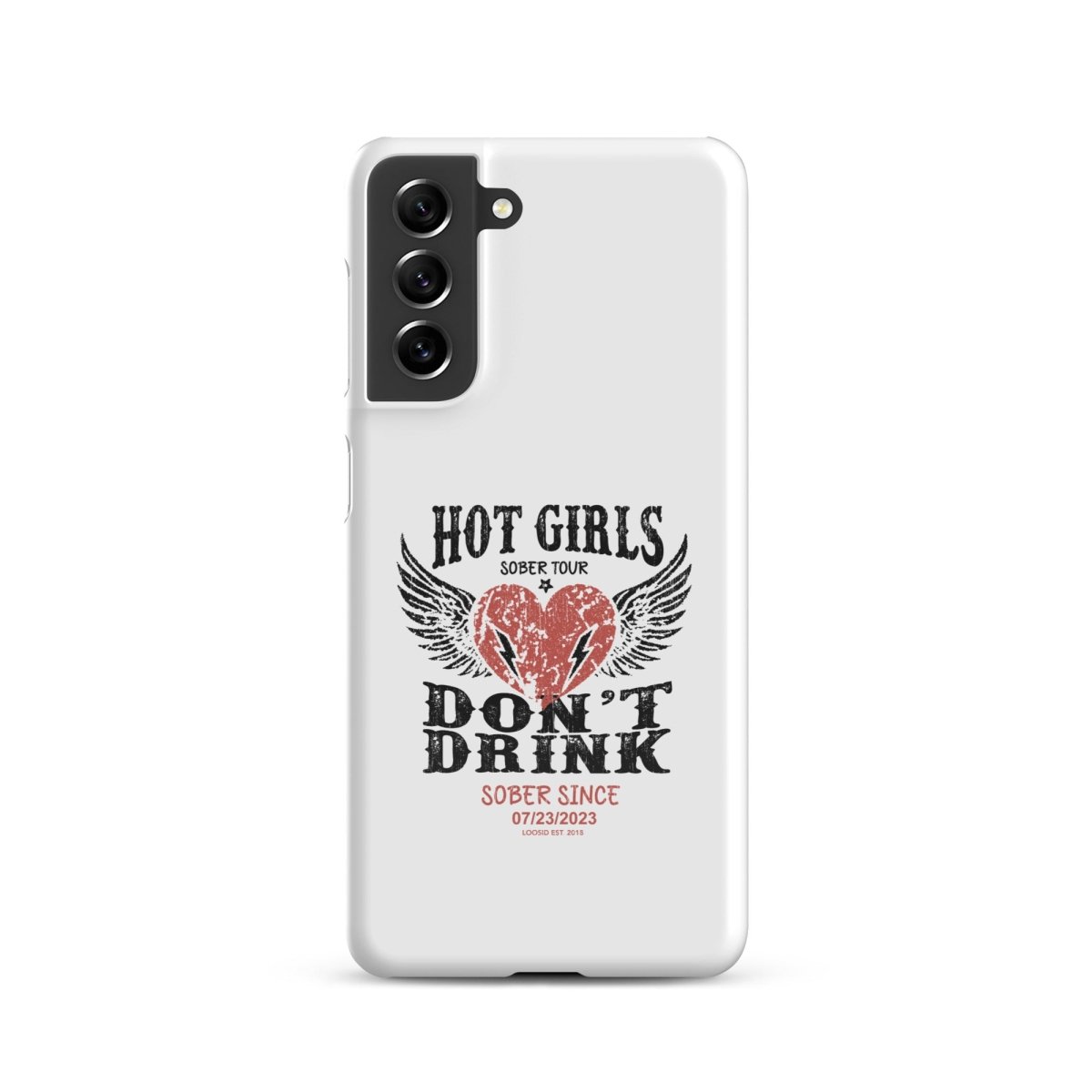 Hot Girls Don't Drink Snap Recovery Phone Case fit detail (view 9)