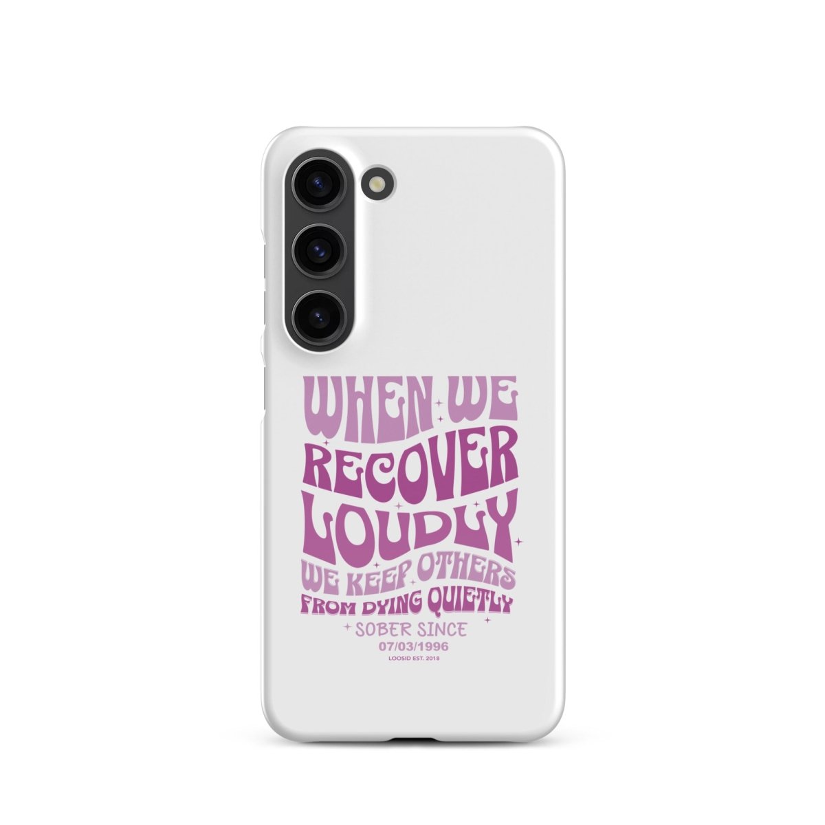 When we recover loudly Snap Recovery Phone Case lifestyle view (view 15)