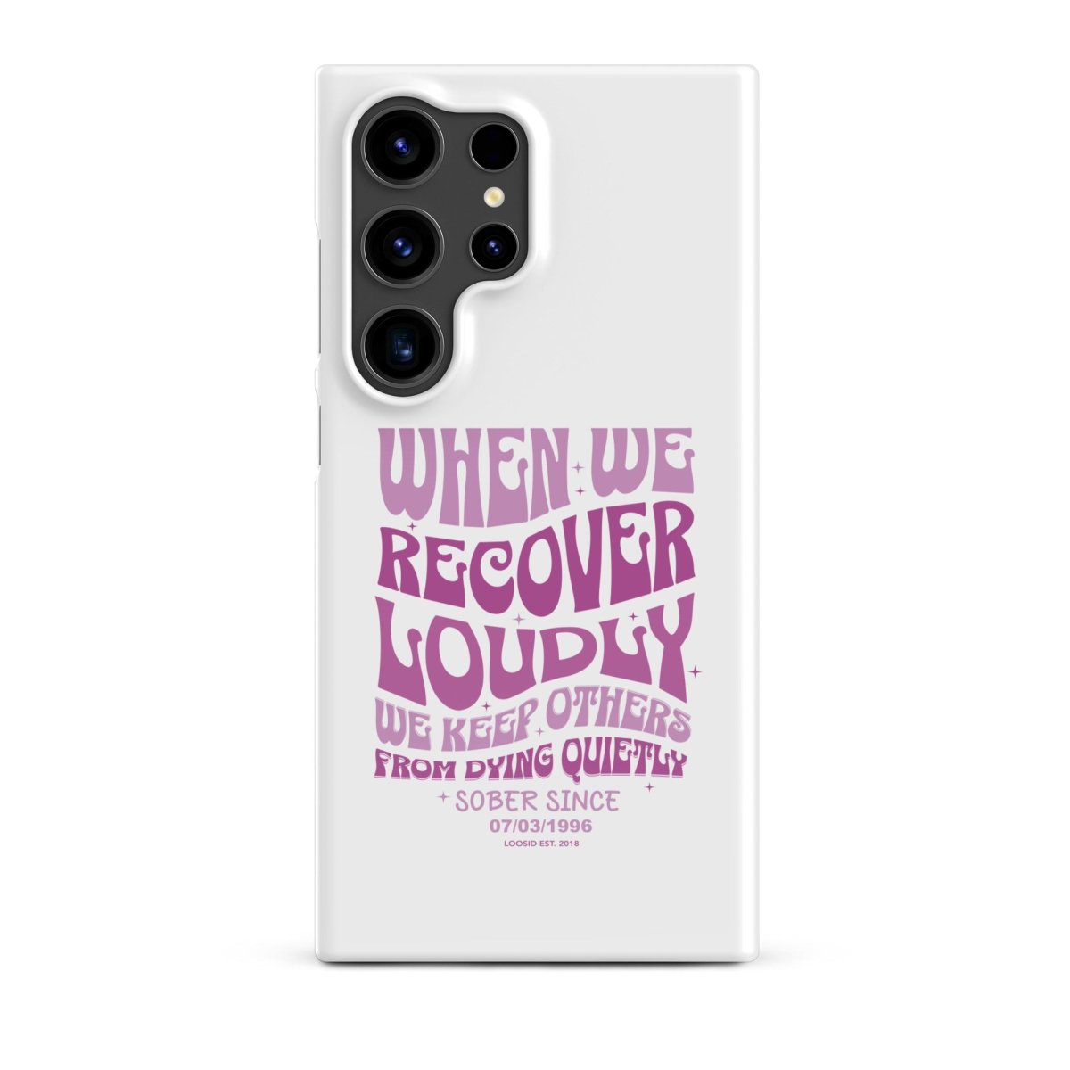 When we recover loudly Snap Recovery Phone Case product photo (view 20)
