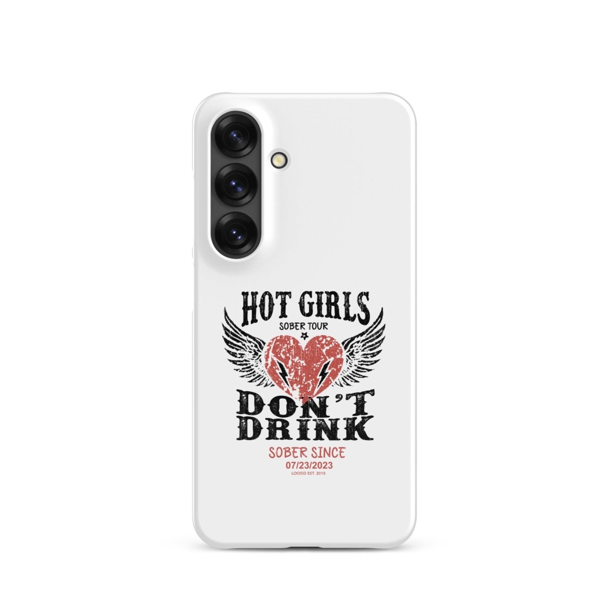 Hot Girls Don't Drink Snap Recovery Phone Case featuring the design (view 21)