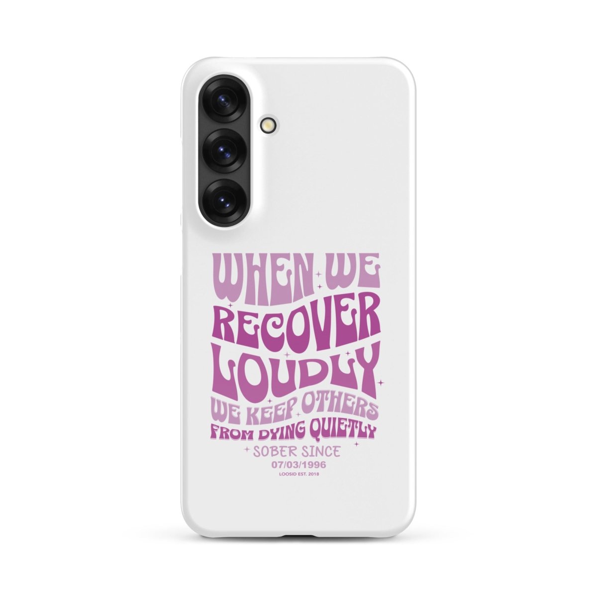 When we recover loudly Snap Recovery Phone Case close-up view (view 22)