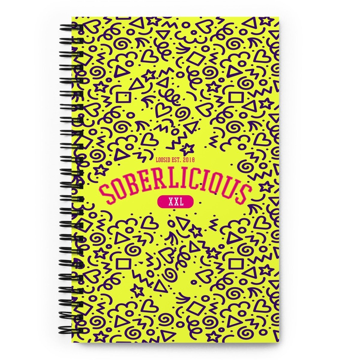 Soberlicious Spiral notebook
