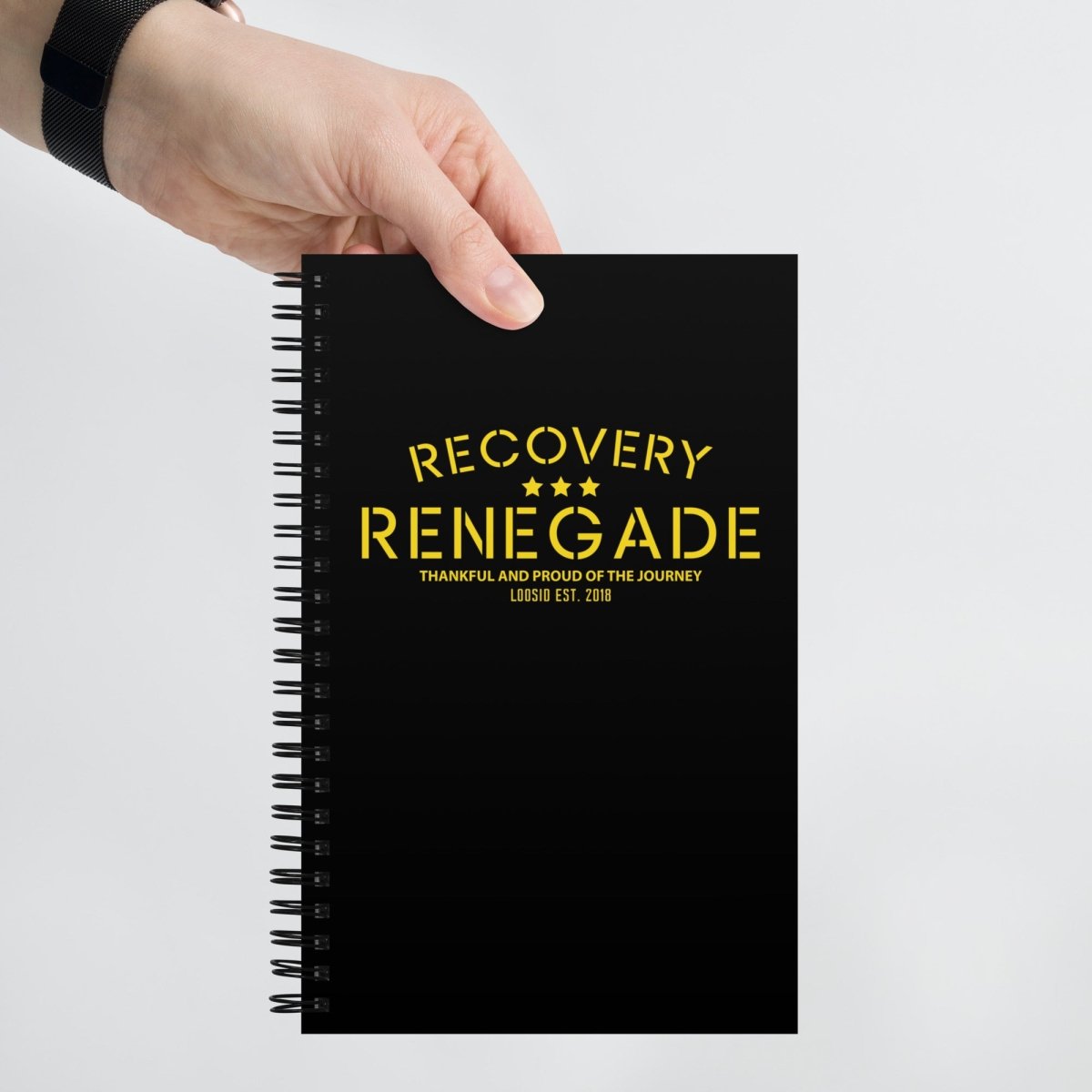 Thankful Recovery Renegade Spiral Notebook