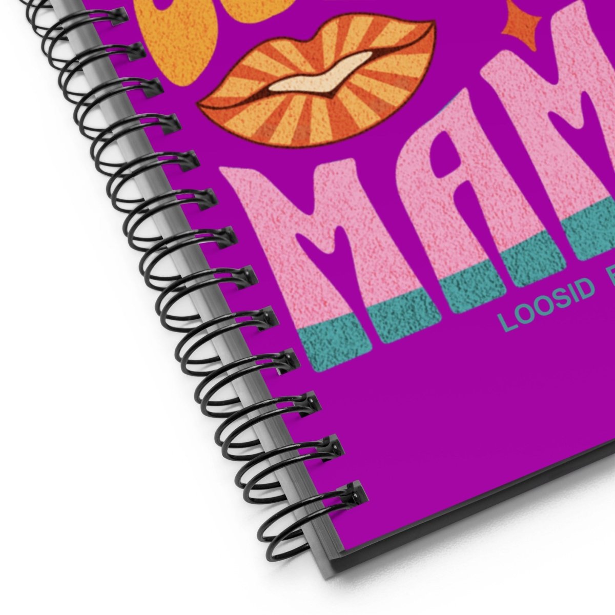 Hot Sober Mama Spiral Sober Journal close-up view (view 2)