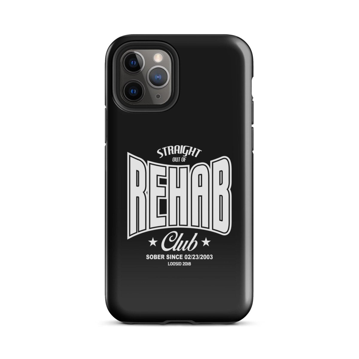 Straight Out of Rehab Recovery Phone Case flat lay styled image (view 3)