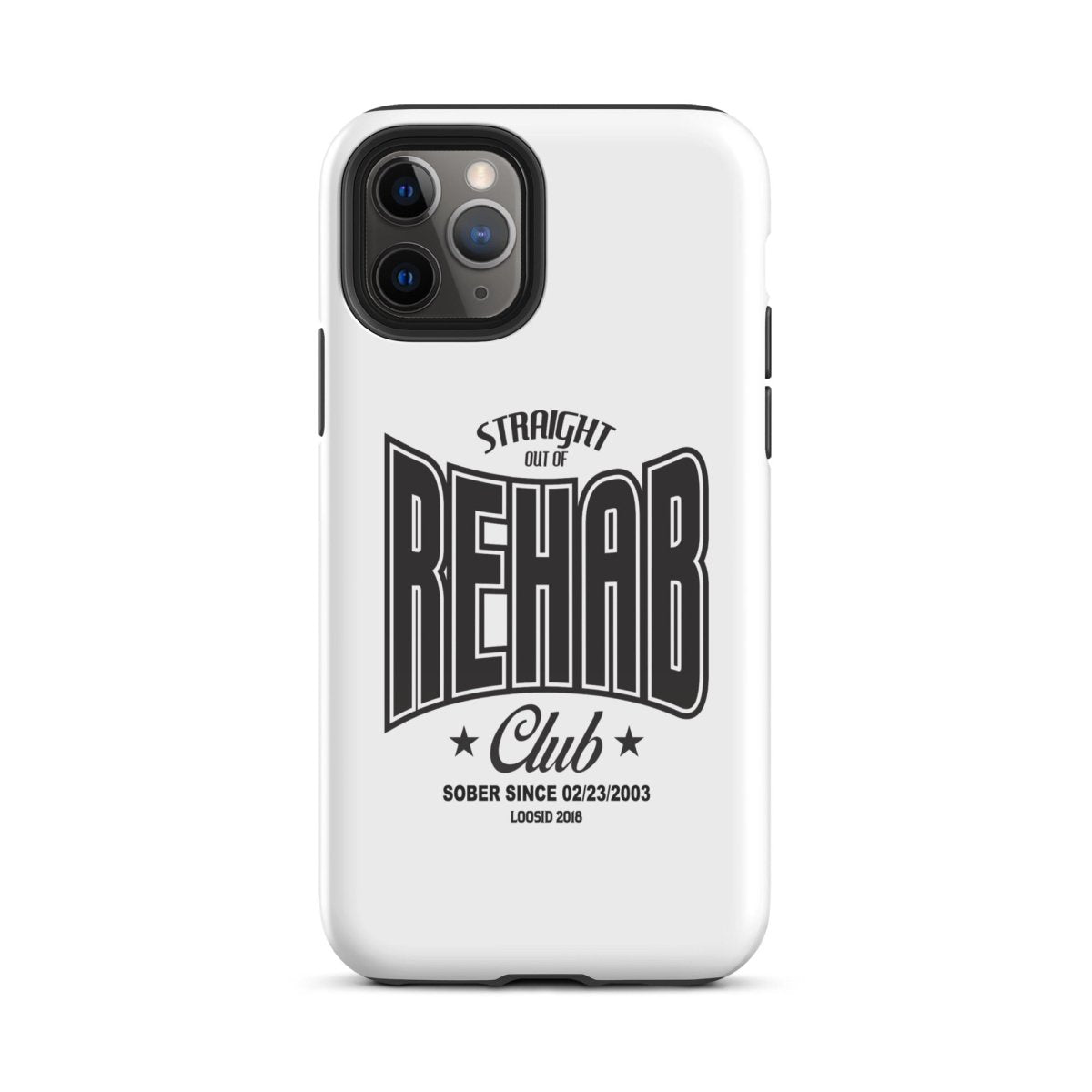 Straight Out of Rehab Recovery Phone Case close-up view (view 2)