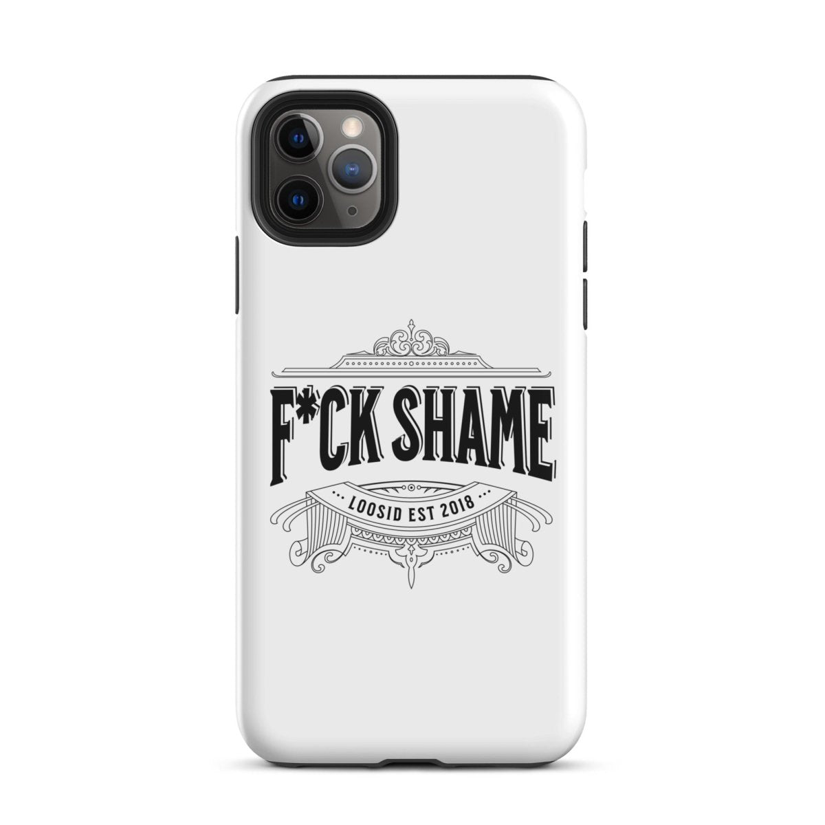 F*ck Shame Recovery Phone Case flat lay styled image (view 3)
