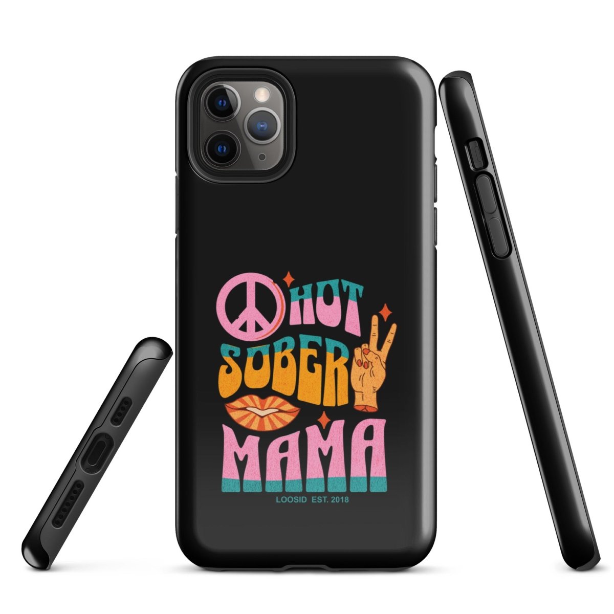 Hot Sober Mama Recovery Phone Case graphic detail (view 4)