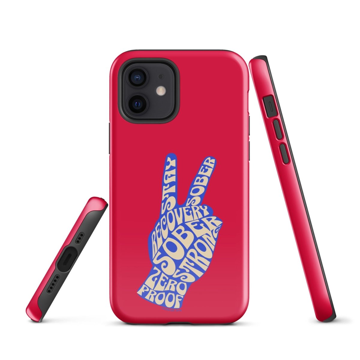 Peace & Sober Recovery Phone Case side view (view 6)